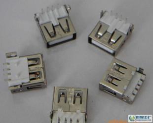 USBA母90度、90度沉板式、180度貼板式無卷邊系列_電子元器件